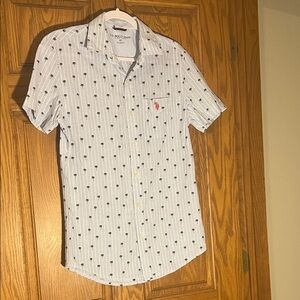 Polo by Ralph Lauren Men's Blue Pattern Shirt XS